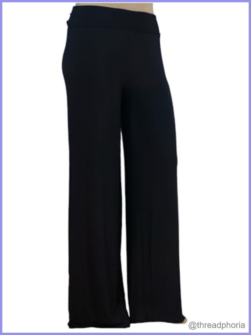 Plus Size Palazzo Pants Wide Leg Pull On Dress Pants 95% Modal 5% Spandex